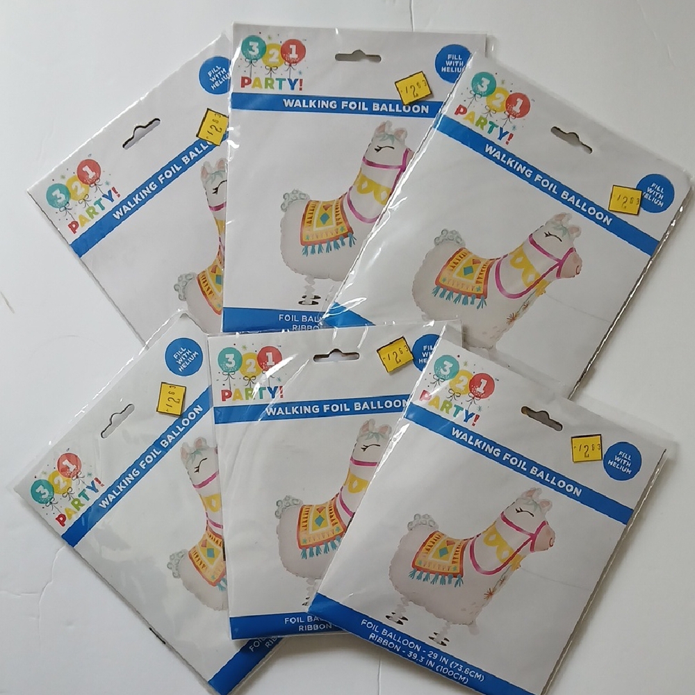 3-2-1 Party Walking Foil Balloon Set